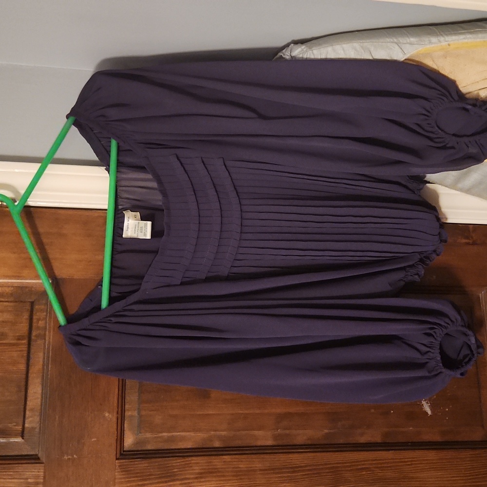 Ladies purple shear blouse